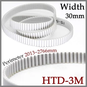 HTD 3M Synchronous Timing Belt Closed Loop 30mm Width For Pulley PU Steel Wire