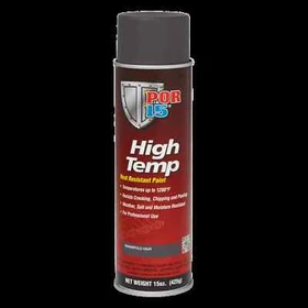 POR-15 High Temperature Paint Aerosol Flat Black, Manifold Gray, Aluminum