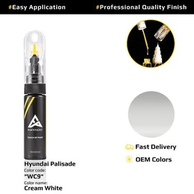 Touch up Paint for Hyundai Palisade Code: WC9 Cream White OEM Quality
