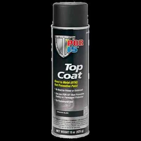 POR-15 Top Coat Paint Aerosol Gloss Black, Classic Black, Silver, White