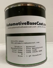 HONDA BASECOAT PAINT **UNREDUCED**  1 Quart