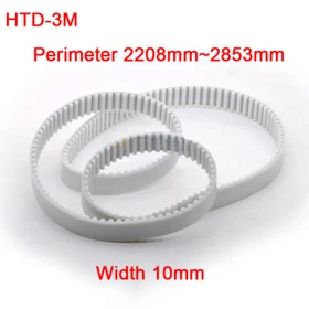 HTD3M Synchronous Timing Belt PU Steel Wire Closed Loop Width 10mm 2208mm-2853mm
