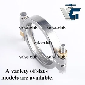 1PCS Tri-Clamp w/ Stainless Steel Nut 304 SS Heavy Duty Quick Connect Hose Clamp