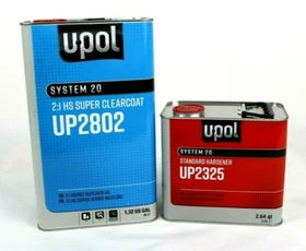 U-POL UP2802 Clear Coat HS Super Clear Only or Kit with Hardener 2 to 1 Mix UPOL