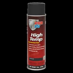 POR-15 High Temperature Paint Aerosol Flat Black, Manifold Gray, Aluminum