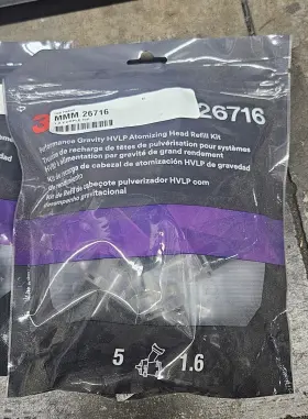 26716 3M Performance Gravity Hvlp Atomizing Head Refill Kit