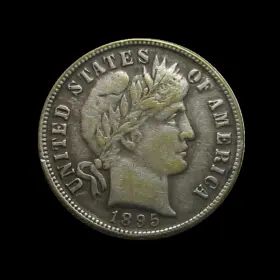 1895-O BARBER Dime Better Orleans