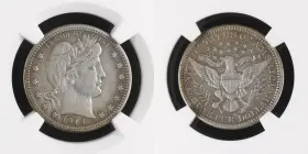 1914-S BARBER Quarter San Francisco Highly Collectible Scarce