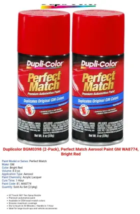 BGM0398 DUPLICOLOR Paint Bright Gm