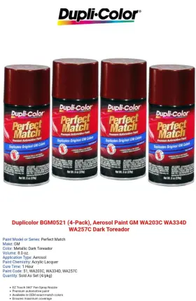 BGM0521 DUPLICOLOR Paint Toreador Gm