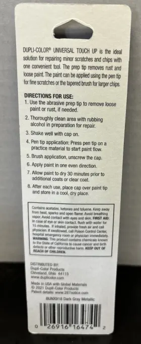 BUNX918 DUPLICOLOR Dupli Metallic Touch Up Paint #2