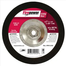 1423-2190 FIREPOWER Grinding Wheel X1 X5