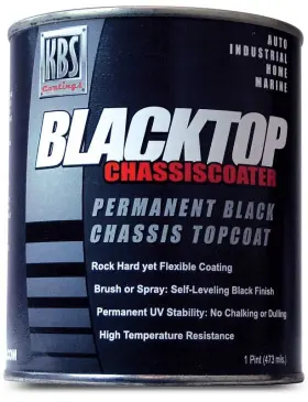 KB8312 KBS COATINGS Blacktop Chassis Paint Flat Pint