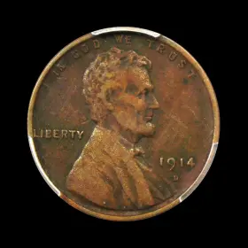 1914-D LINCOLN Wheat Cent Penny Highly Collectible Scarce Key