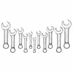 99505 PLATINUM Stubby Combination Wrench Set