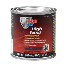 44116 POR-15 Flat High Paint Heat Up 1200
