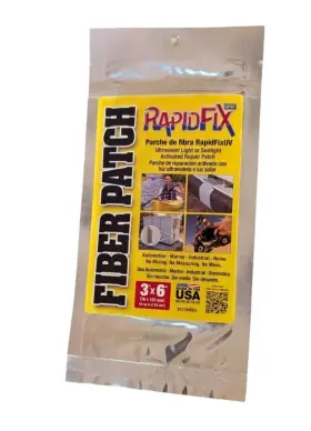 6121936ES RAPIDFIX Uv Fiber Patch Fiberglass Fabric