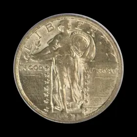 1921-P STANDING LIBERTY Quarter Philadelphia Highly Scarce