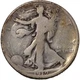 1919-D Denver Walking Liberty Silver Half Dollar 50C Very Good VG+