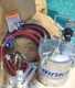 Devilbiss Binks Prolite Pressure Feed Spray Gun & 2.8 G Pot, Hose & LED