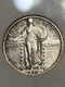 1917 D Standing Liberty Quarter, Var Type 2, T2, AU/Almost UNC Details, Soapbox