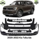 Front Bumper Cover Primed Plastic & Bumper Grille For 2020-2022 Kia Telluride