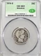 1914 S BARBER SILVER QUARTER CACG AG3 WITTER BRICK