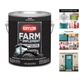 Krylon Farm & Implement High Gloss Black Paint - 1 Gallon, Brushed Finish