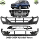 Front Bumper Cover Primed Plastic & Grille Assembly For 2020-2024 Hyundai Venue