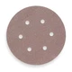 Norton Abrasives 66261131515 Psa Disc Roll, 6 Hole, 6In, P80g, Alo