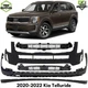 Front Bumper Cover Primed Plastic & Bumper Grille For 2020-2022 Kia Telluride