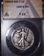 1920-D Walking Liberty Fifty Cent, ANACS F12, Tough Date, Issue  Free