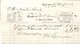 1873 Baltimore Commercial Invoice P E Brennan Coffin Woods Lumber Trade
