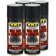 VHT Paint VHTSP671 (4-PACK); Roll Bar & Chassis 11oz Aerosol Satin Black 250&deg;F