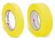 3M One Roll Each 06652 3/4" 06654 1-1/2" Yellow Automotive Refinish Masking Tape