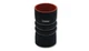 Vibrant 11819 4 Ply Aramid Hump Hose w/3 SS Rings 2.75in ID x 6in Length - Black
