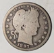 1897-O Barber Silver Quarter 25c Good G BSQ4
