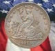 Pattern 1873 Trade Dollar Silver Plated Coin Modern RESTRIKE Token