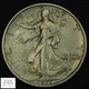 1917 S Reverse Mint Mark Rev MM Walking Liberty Silver Half Dollar 50C - Cleaned