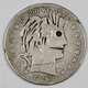 1892-s Barber Half.  Circulated.  185555
