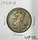 1920 D Walking Liberty Half Dollar