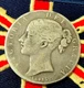 1845 Solid Silver CROWN Antique Coin Old Sterling Royal Family Vintage Victorian