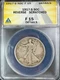1917 S Walking Liberty Half Dollar (Reverse) - ANACS F 15 Details - Nice Coin!