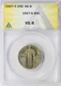 1927-S 25c Standing Liberty Quarter ANACS VG8