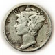 1919-D 10c Mercury Silver Dime VF+ Very Fine Winged Liberty Denver Mint Coin