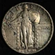 1920-D Standing Liberty Silver Quarter AU E285 GRCFT