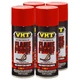 VHT Paint SP109(4-PACK); FlameProof 11oz Aerosol Flat Red 1300&deg;F-2000&deg;F