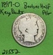 1897-O Barber Half Dollar 50c AG About Good Key Date Low 632,000 Mintage
