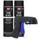 SEM Trim Black Aerosol Paint 12oz 39143 (2 Pack) with Spray Can Trigger Handle