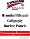 3M Scotchgard Paint Protection Film Pro Series 2021 2022 Hyundai Palisade 